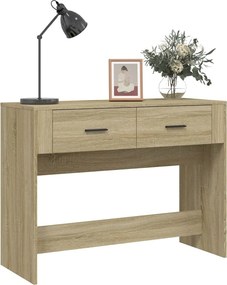 vidaXL Τραπέζι Κονσόλα Sonoma Δρυς 100x39x75 εκ. Επεξεργασμένο Ξύλο