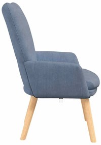 vidaXL Χαλαρωτική Πολυθρόνα Μπλε 63 x 67 x 94 εκ. ύφασμα
