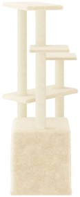 vidaXL Γατόδεντρο Κρεμ 107,5 εκ. με Στύλους Ξυσίματος από Σιζάλ