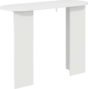 vidaXL Τραπέζι κονσόλας Γυαλιστερό Λευκό 100 x 39,5 x 75 εκ
