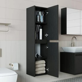 Stewehome Ντουλάπι Πετσετών Μπάνιου με Ράφια 35x30x130 cm