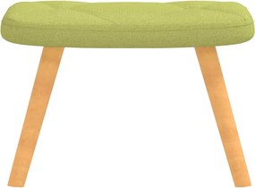 vidaXL Πολυθρόνα Relax Πράσινη Υφασμάτινη με Σκαμπό