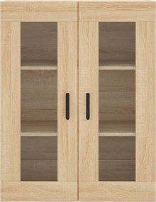 vidaXL Ντουλάπι Sonoma δρυς 69,5 x 34 x 180 εκ. από Επεξεργασμένο Ξύλο
