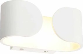 Απλίκα Τοίχου LED Aca Nephele L350494 White Matt