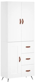 vidaXL Ντουλάπι Λευκό 69,5x34x180 εκ. από Επεξεργασμένο Ξύλο
