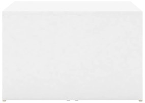 Τραπεζάκια Σαλονιού Ζιγκόν 3 τεμ. Λευκά 60x60x38 εκ Επεξ. Ξύλο - Λευκό