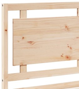 vidaXL Πλαίσιο Κρεβατιού Μακρύ Χωρίς Στρώμα 100x210 εκ Μασίφ Ξύλο