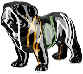 Figure Dog Ceramic Black 22X10X16Cm 22X10X16Cm