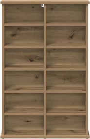 vidaXL Ντουλάπα CD Artisan Δρυς 60 x 17 x 92 εκ. Επεξεργασμένο Ξύλο