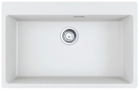Franke Centro 2.0 CNG 610/210-73 Polar White Γρανιτένιος Νεροχύτης 80cm