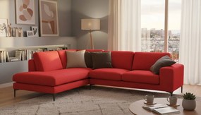 Γωνιακός καναπές Senso-Δεξιά-270φ 200β εκ.-Κόκκινο