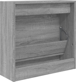 vidaXL Παπουτσοθήκη Γκρι Sonoma 60x21x57 εκ. από Επεξεργ. Ξύλο