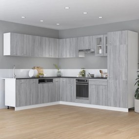 vidaXL Ντουλάπι Κρεμαστό Γωνιακό Lyon Γκρι Sonoma 57x57x60εκ.