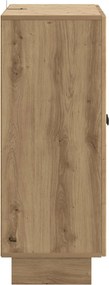 vidaXL Πλαϊνό γραφείο Artisan Δρυς 66 x 34,5 x 90 εκ