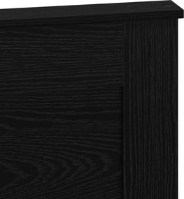 vidaXL Κεφαλάρι με κεφαλάρι Μαύρη Οξυά 135 cm Επεξεργασμένο ξύλο
