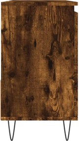 vidaXL Ντουλάπι Μπάνιου Καπνιστή Δρυς 65x33x60 εκ. Επεξεργασμένο Ξύλο