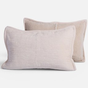 Ζεύγος Μαξιλαροθήκες (52x72) Nef-Nef Homeware Elements Brave Cream