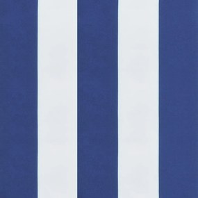 Μαξιλάρι Παλέτας Μπλε &amp; Λευκό Ριγέ 50 x 40 x 12 εκ. Υφασμάτινο 360550