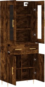 vidaXL Ντουλάπι Καπνιστή Δρυς 69,5x34x180 εκ. από Επεξεργασμένο Ξύλο