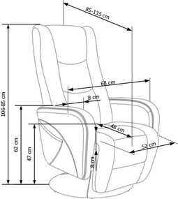 Πολυθρόνα Relax Elzar-Mpez