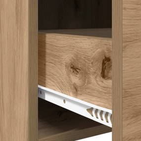 vidaXL Κομοδίνα Artisan Δρυς 40 x 30 x 60 cm Επεξεργασμένο Ξύλο