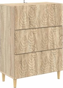 vidaXL Ντουλάπι με Συρτάρια 66 x 34,5 x 90 εκ Επεξεργασμένο Ξύλο