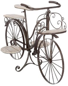 Ραφιέρα-σταντ φυτών Bicycle καφέ σφυρήλατο 97x46x64εκ 97x46x64 εκ.