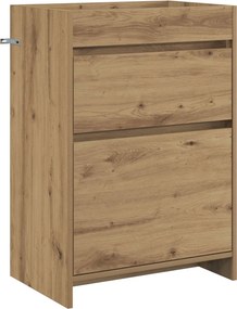 vidaXL Ντουλάπι Κάτω από τον Νιπτήρα Artisan Δρυς 56 x 37,5 x 81 εκ