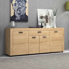 Μπουφές μελαμίνης Joseph Megapap χρώμα sonoma 177x40x76εκ.-GP028-0081,1