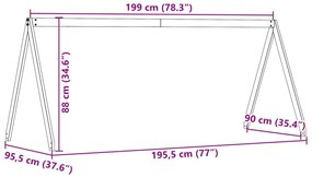 ΟΡΟΦΗ ΚΡΕΒΑΤΙΟΥ ΠΑΙΔΙΚΗ ΚΑΦΕ 199X95,5X88 ΕΚ. ΜΑΣΙΦ ΞΥΛΟ ΠΕΥΚΟΥ 846954