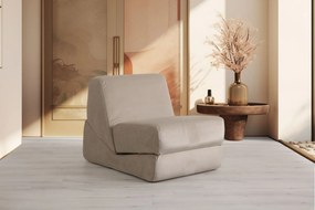 1-Seat Sofa-Bed Origami Convertable - Shiny Cream Shiny Cream
