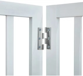 VEVOR Free Standing Dog Gate 24x60 inch Freestanding Pet Gate Foldable White