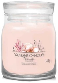 Αρωματικό Κερί Pink Sands Medium 1629996E 9,3x11,4cm Pink Yankee Candle Κερί,Γυαλί