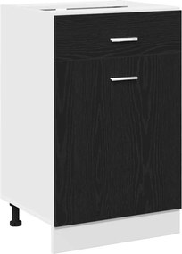 vidaXL Κρεμαστό ντουλάπι Μαύρη Οξυά 50 x 46 x 81,5 εκ