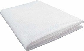 vidaXL Μουσαμάς με Ύφανση Leno Λευκός 6x8 μ. 140 γρ./μ²
