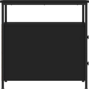 vidaXL Κομοδίνο Μαύρο 30 x 60 x 60 εκ. από Επεξεργασμένο Ξύλο