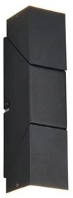 Φωτιστικό Τοίχου - Απλίκα Raglan 248510232 5x17cm 2xSMD 3,8W 400lm 3000K Black Trio Lighting
