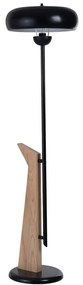 Φωτιστικό Δαπέδου 534LUN5525 Φ38x147cm 1xE27 40W Black-Oak Opviq
