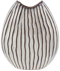 Βάζο Κεραμικό 003-125-121 23x9x26cm White-Grey Κεραμικό