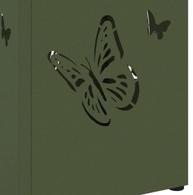 vidaXL Σχέδιο & βάση αποθήκευσης Ελιά 15.5 x 15.5 x 49 εκ Ατσάλι