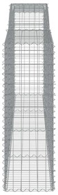 vidaXL Συρματοκιβώτια Τοξωτά 20 τεμ. 400x50x140/160 εκ. Γαλβαν. Ατσάλι