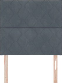 vidaXL Κεφαλάρι Σκούρο Γκρι 90 cm Βελούδο