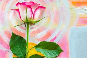 Εικόνα τριαντάφυλλο σε καμβά ζωγραφικής - 60x40