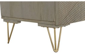 Σκευοθήκη DKD Home Decor   Γκρι Χρυσό Μέταλλο Ξύλο από Μάνγκο 160 x 45 x 75 cm