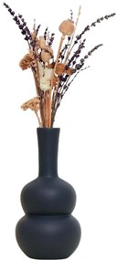 Βάζο Canber 230TRV1386 13x13x25cm Anthracite Aberto Design Κεραμικό
