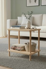 Βοηθητικό Τραπεζάκι Sapphire Δρυς MELEFLO 40x30x43