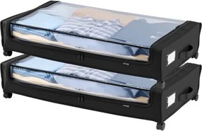 VEVOR Under Bed Storage with Wheels 30.3x18.5x6.8 In Rolling Storage Bags 2 Pack