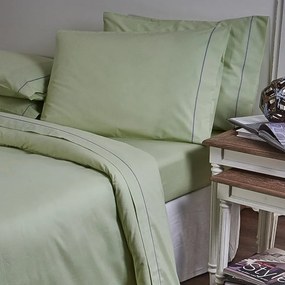 Σετ Σεντόνια Βαμβακερά Μονά 175x270εκ. Arcobaleno Bello Pistachio 19V69