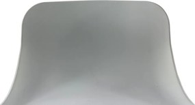 Σκαμπό Bar ArteLibre QUERIDA Λευκό PP/Μέταλλο 44x45x58/81-79/102cm