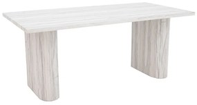 Τραπέζι Loozir 101-000094 180x90x75cm White-Marble